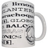 Diablo Picante - Tasse Blanche Avec Synonymes De Seins 370 Ml